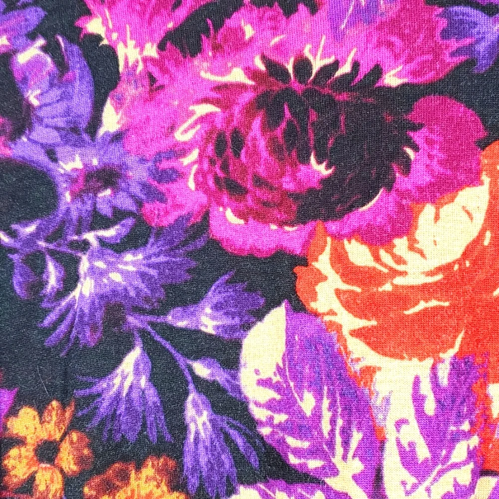 Beverly Drive Floral Blouse Red Purple Boho Tunic Top Long Sleeve Size 2X - Picture 3 of 11